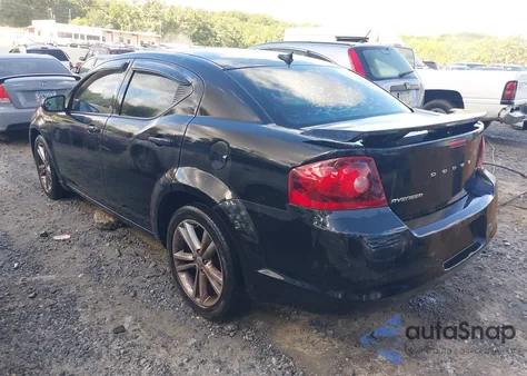 2012 Dodge Avenger Sxt из США, поврежденный, VIN 1C3CDZCB7CN312976